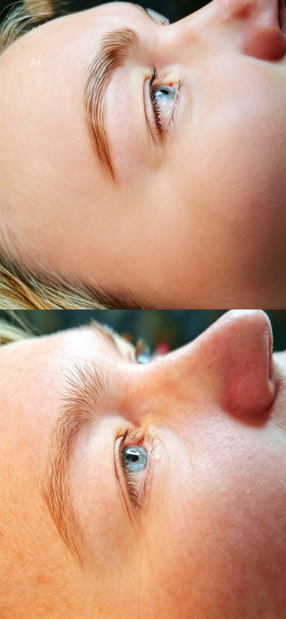 Wimpern und Brauen Beispiel 1